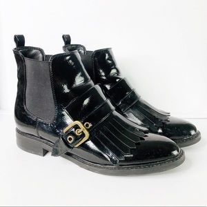 MARC FISHER | Patent Leather Brigita Tassel Bootie